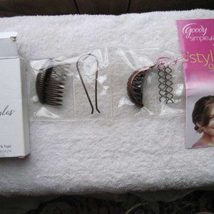 Goody Simple Styles Brunette Modern Updo Spin Pins